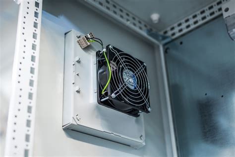 electrical enclosure cooling fan installation|electrical cabinet ventilation.